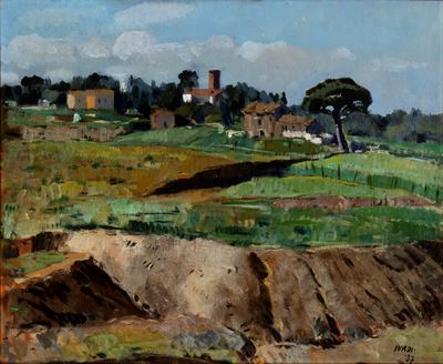 Veduta di Campagna a Cerqueto