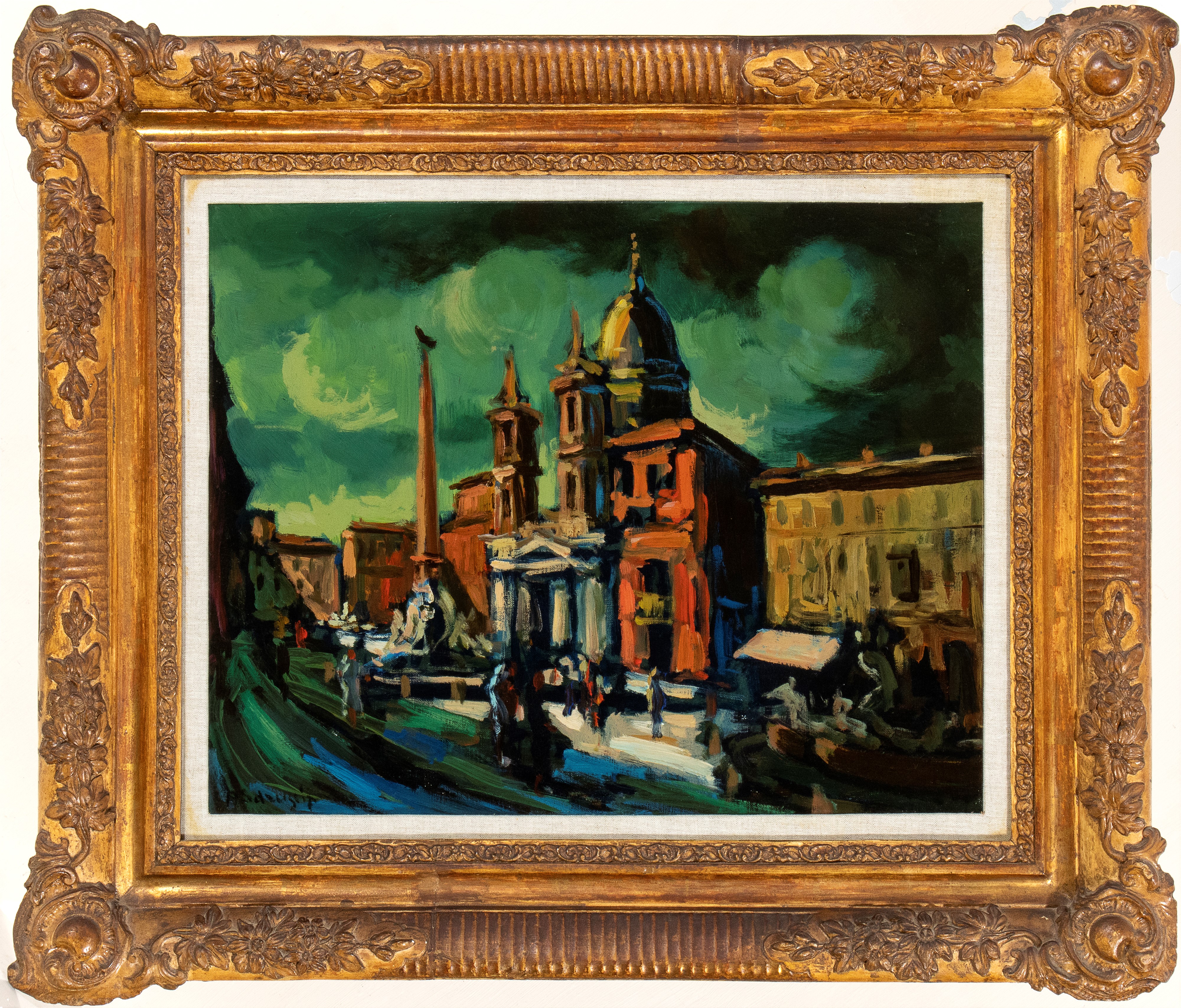 Achille Sdruscia - Veduta di Piazza Navona