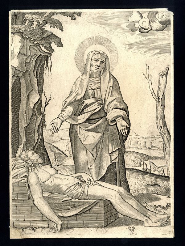 Marcantonio Raimondi - The Pietà