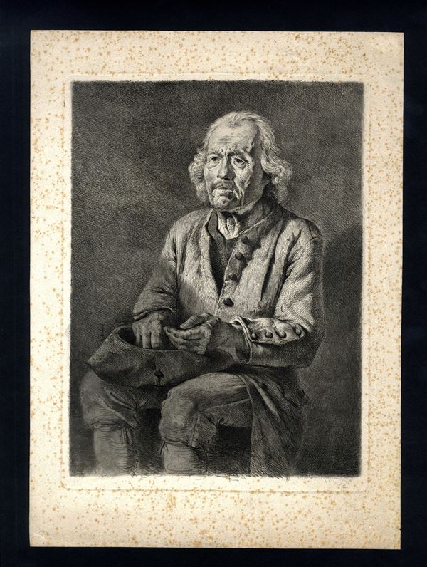 Jean Jacques  de Boissieu - The elderly beggar