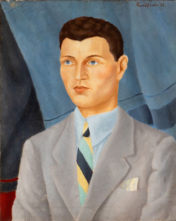 DOMENICO PURIFICATO - Portrait of a young man