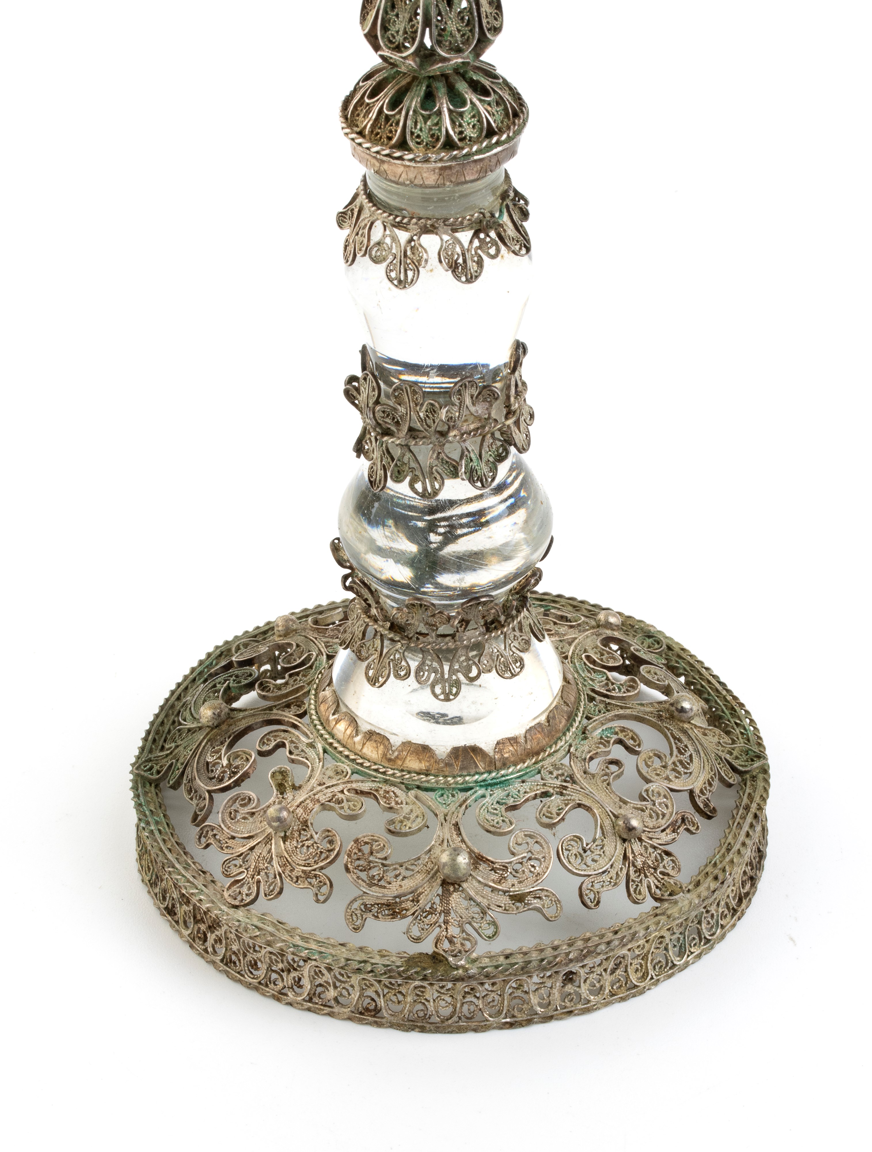 Oreficeria Siciliana - Croce Reliquiario in Argento e Corallo