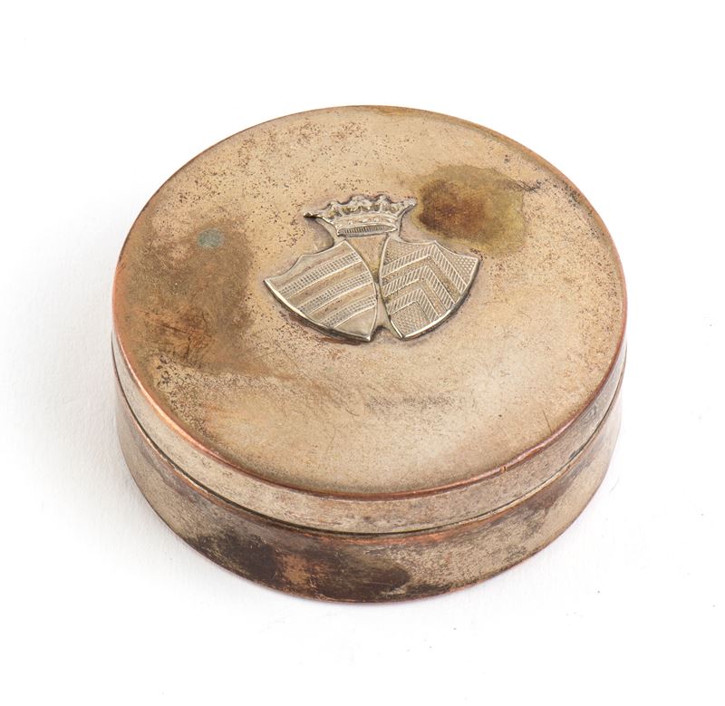 Scatola Portapillole con Blasone Thaon De Revel