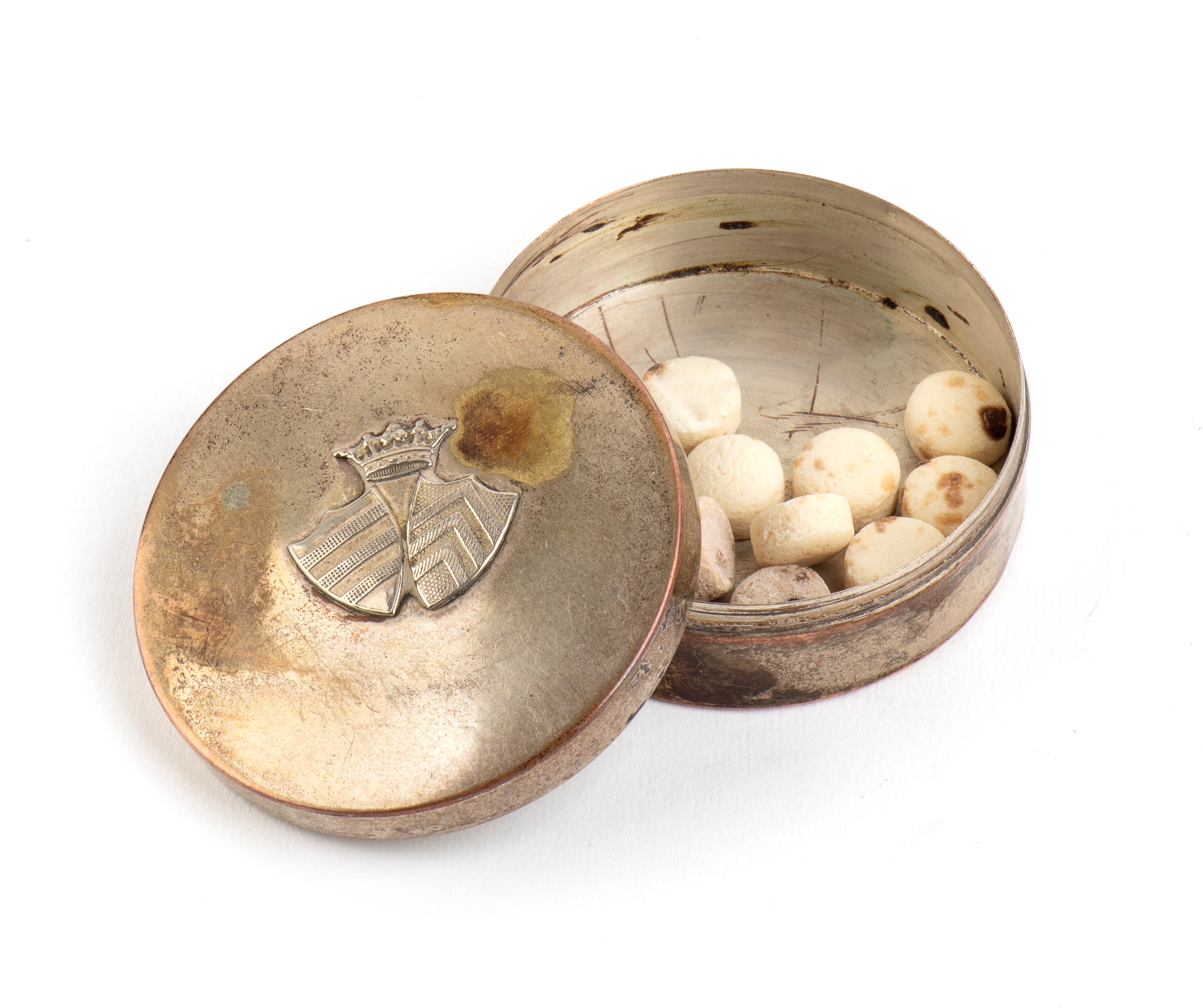 Scatola Portapillole con Blasone Thaon De Revel