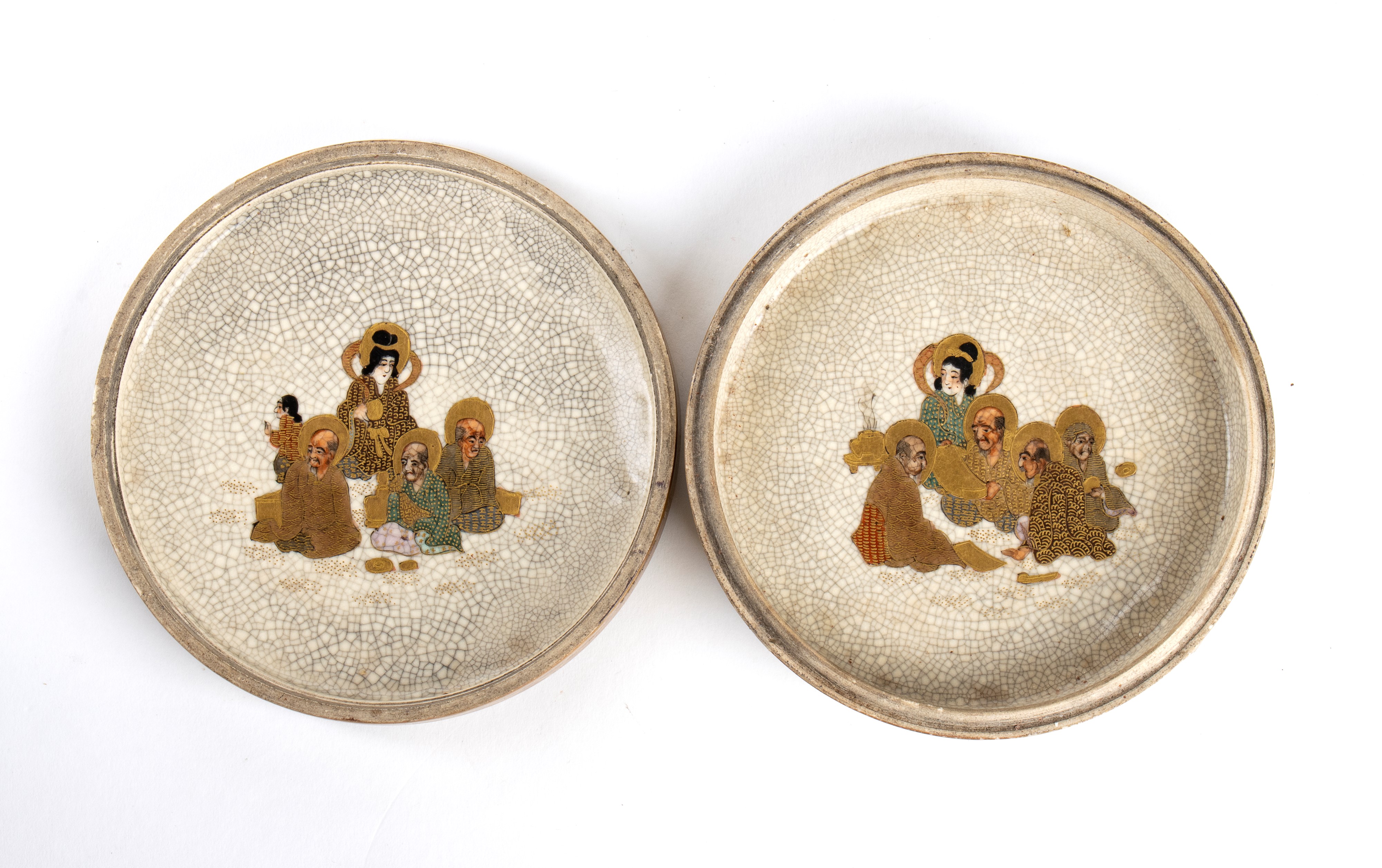 SCATOLA CON COPERCHIO IN CERAMICA SATSUMA