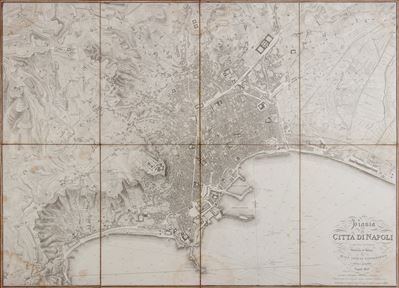 Pianta della Citta di Napoli e De'suoi Contorni, Delineata ed Incisa nel Reale Officio Topografic...