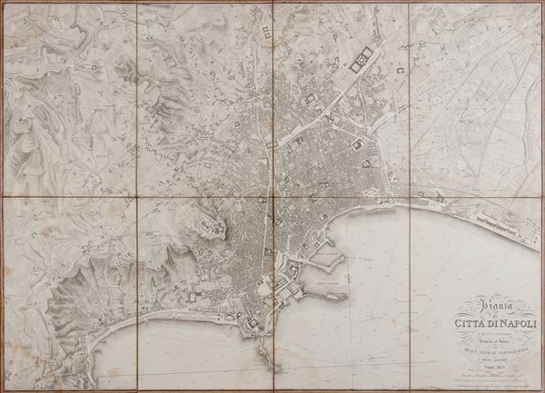 Pianta della citta di Napoli e de'suoi contorni, delineata ed incisa nel reale Officio topografico della guerra