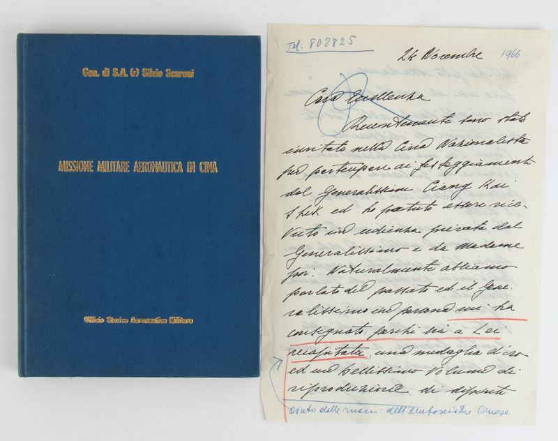 Libro Dell'ufficio Storico Dell'aeronautica Militare con Lettera di Ringraziamento