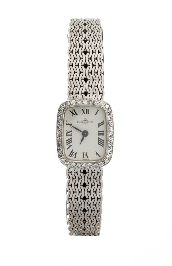 BAUME &amp; MERCIER - 18K gold and diamonds Lady wristwatch