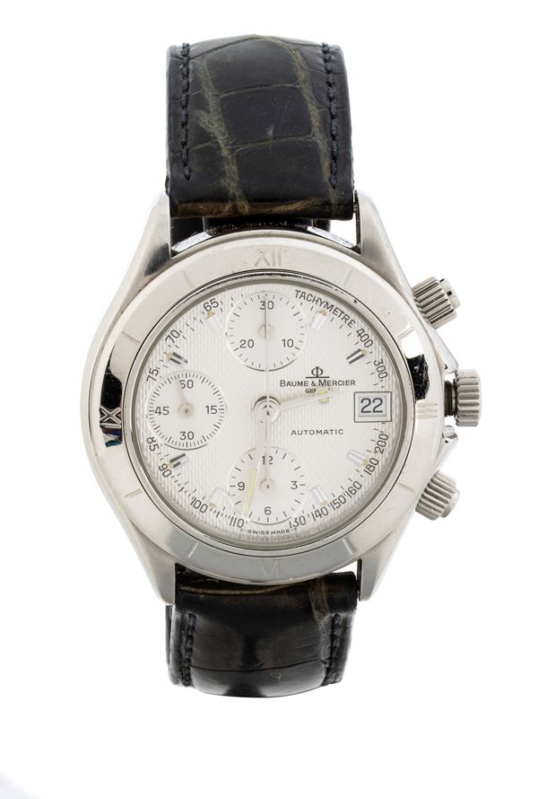 BAUME &amp; MERCIER - Steel wristwatch - chronograph