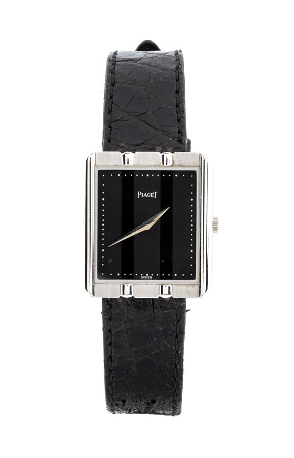 PIAGET - Polo: 18k white gold wristwatch 