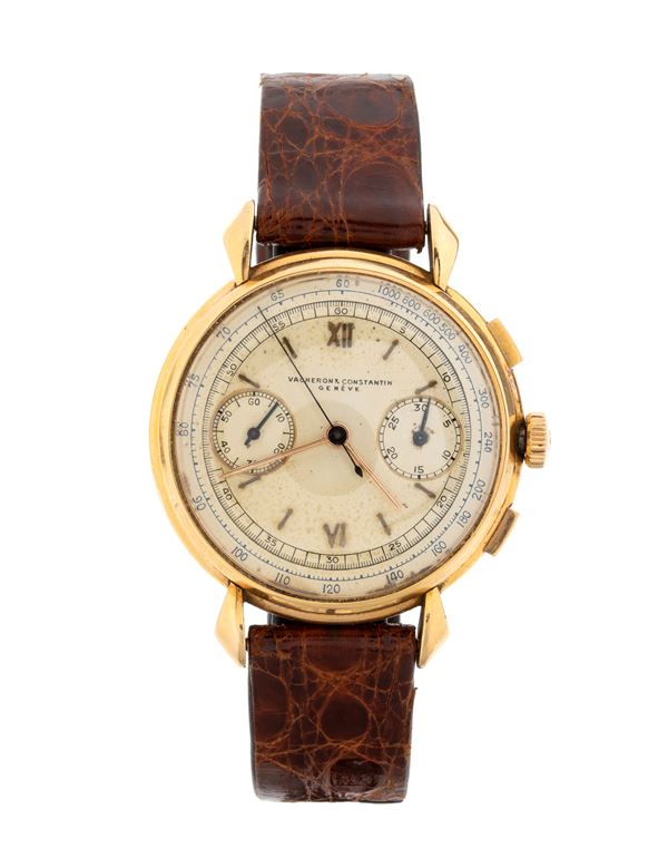 VACHERON CONSTANTIN - Chronograph: gold men's wristwatch