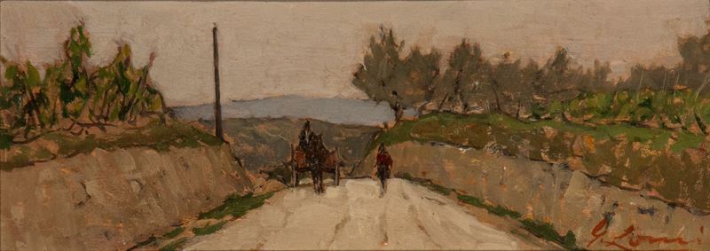 Giovanni Lomi - Strada di Campagna a San Casciano