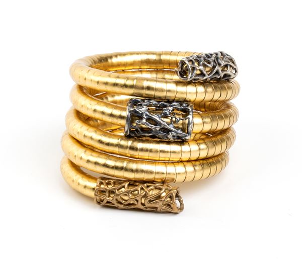 ISABELLA ASTENGO - Golden snake model bracelet