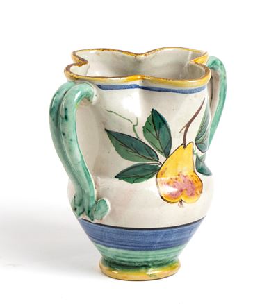 Vaso con Motivo Decorativo di Frutta - Vietri