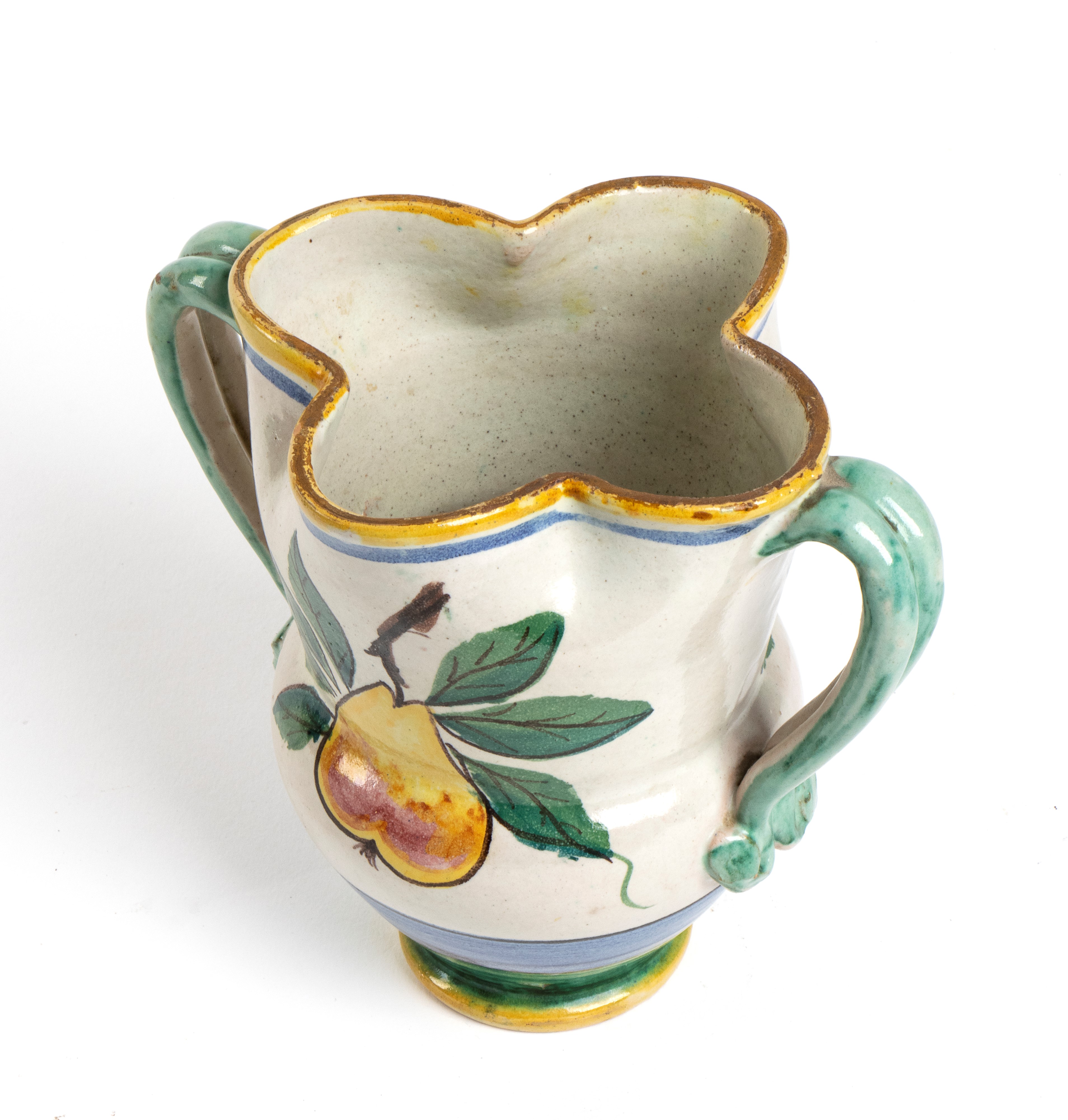 Gunther Studemann - Vaso con Motivo Decorativo di Frutta - Vietri