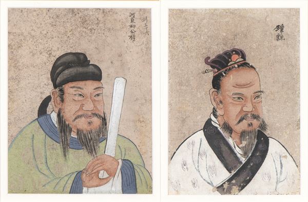 TWO HALF-BUST PORTRAITS OF A MAN