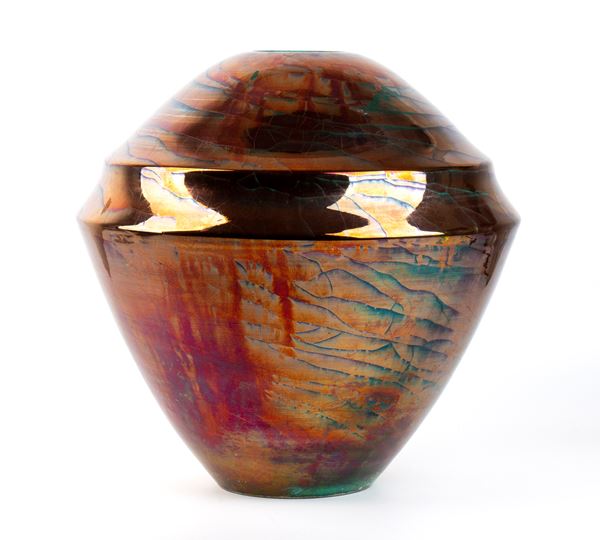 Bottega Gatti, Faenza - Glazed majolica vase