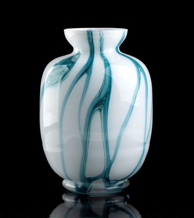 Vaso in vetro di Murano, altezza 31 cm, diametro 20 cm