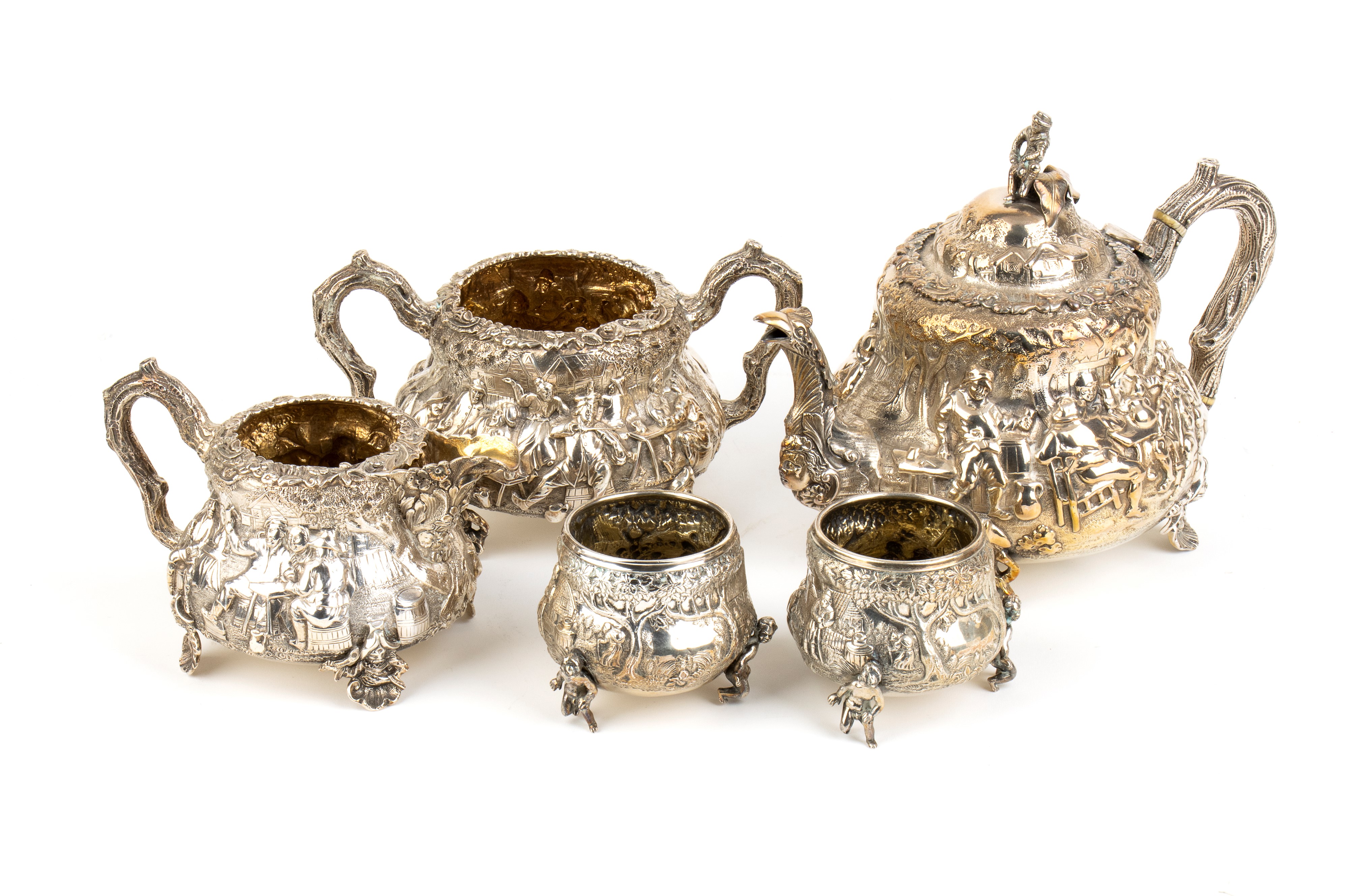 Richard Sibley II, Edward, Edward Junior, John & William Barnard - Servizio da Tè e Coppia Salier...