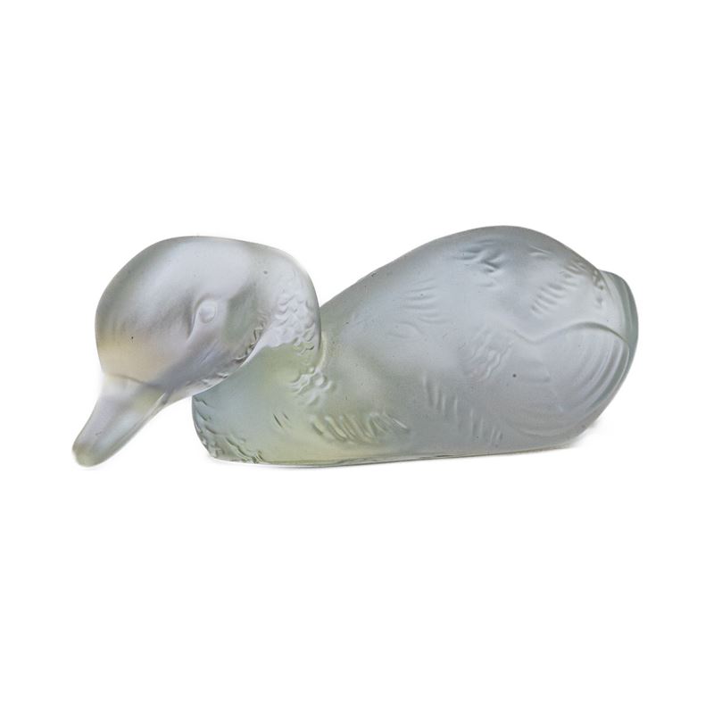 Anatra, Scultura in Cristallo Baccarat