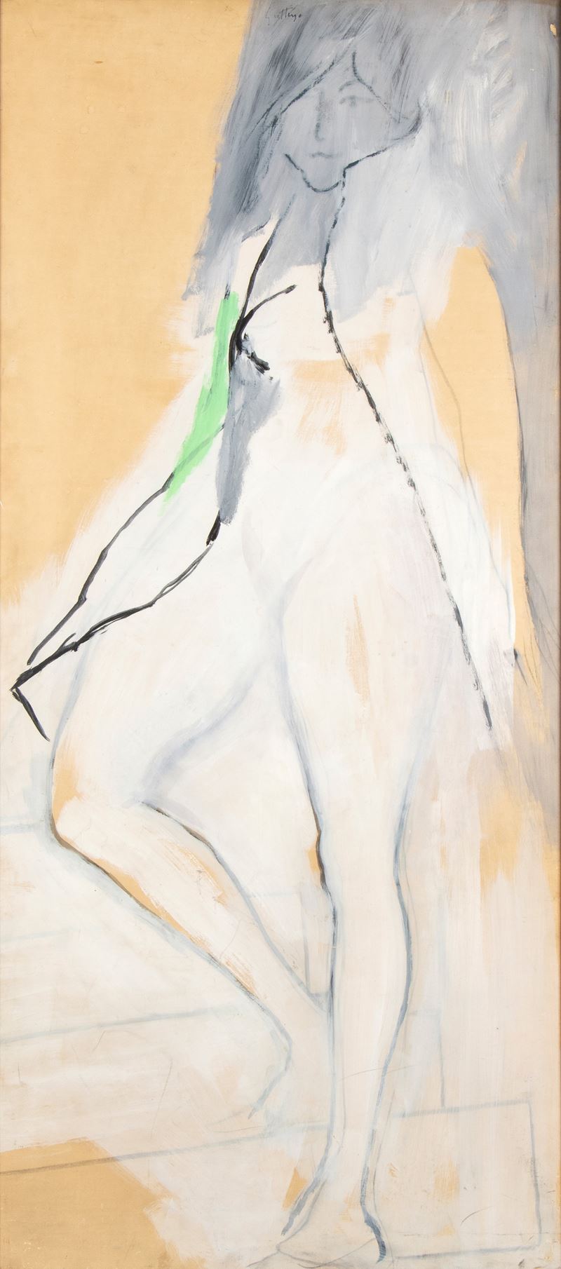 Renato Guttuso - Ragazza sulle Scale