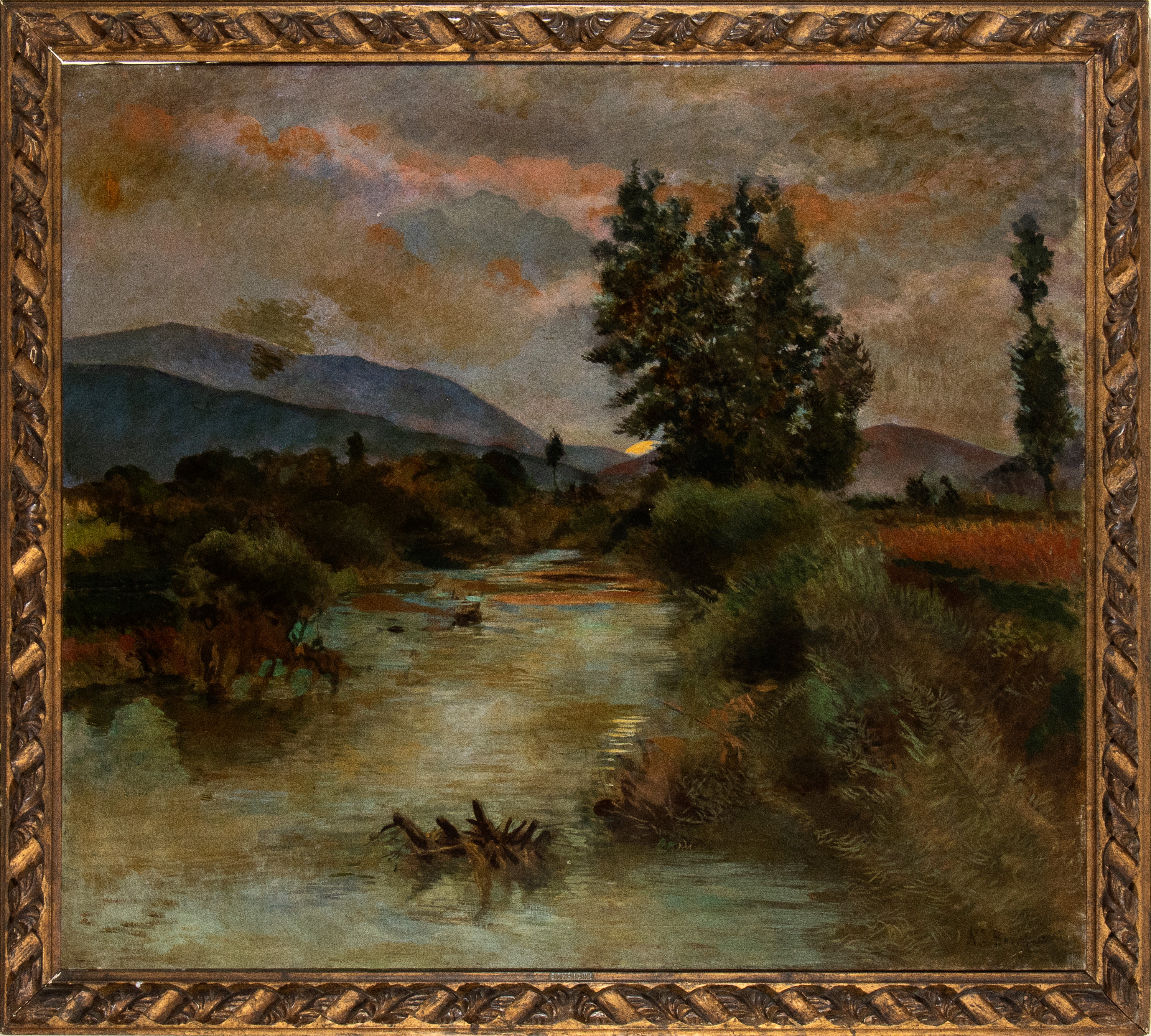 Augusto Bompiani - Paesaggio Fluviale