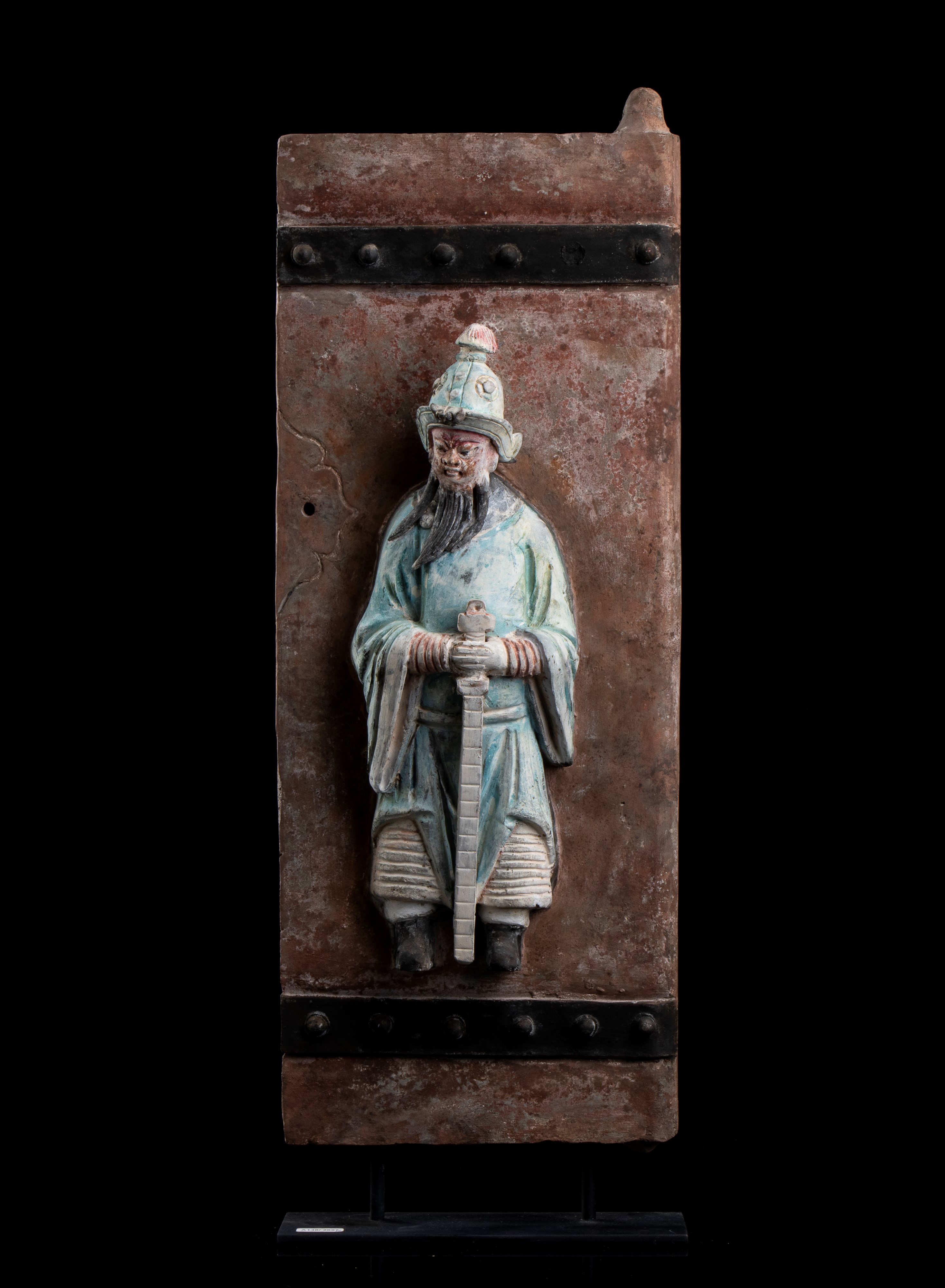 DUE ANTE DI PICCOLA PORTA IN CERAMICA INVETRIATA