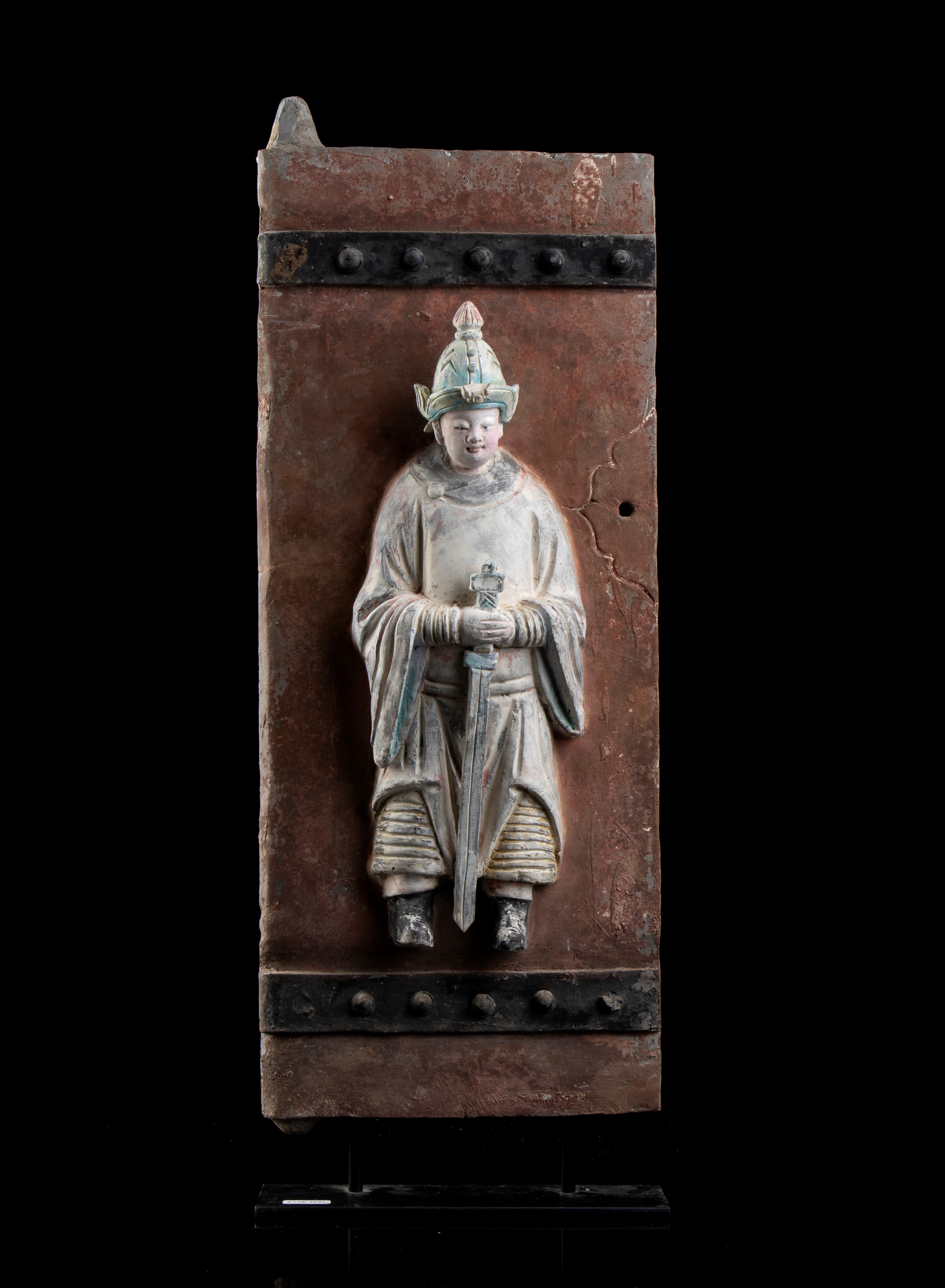 DUE ANTE DI PICCOLA PORTA IN CERAMICA INVETRIATA