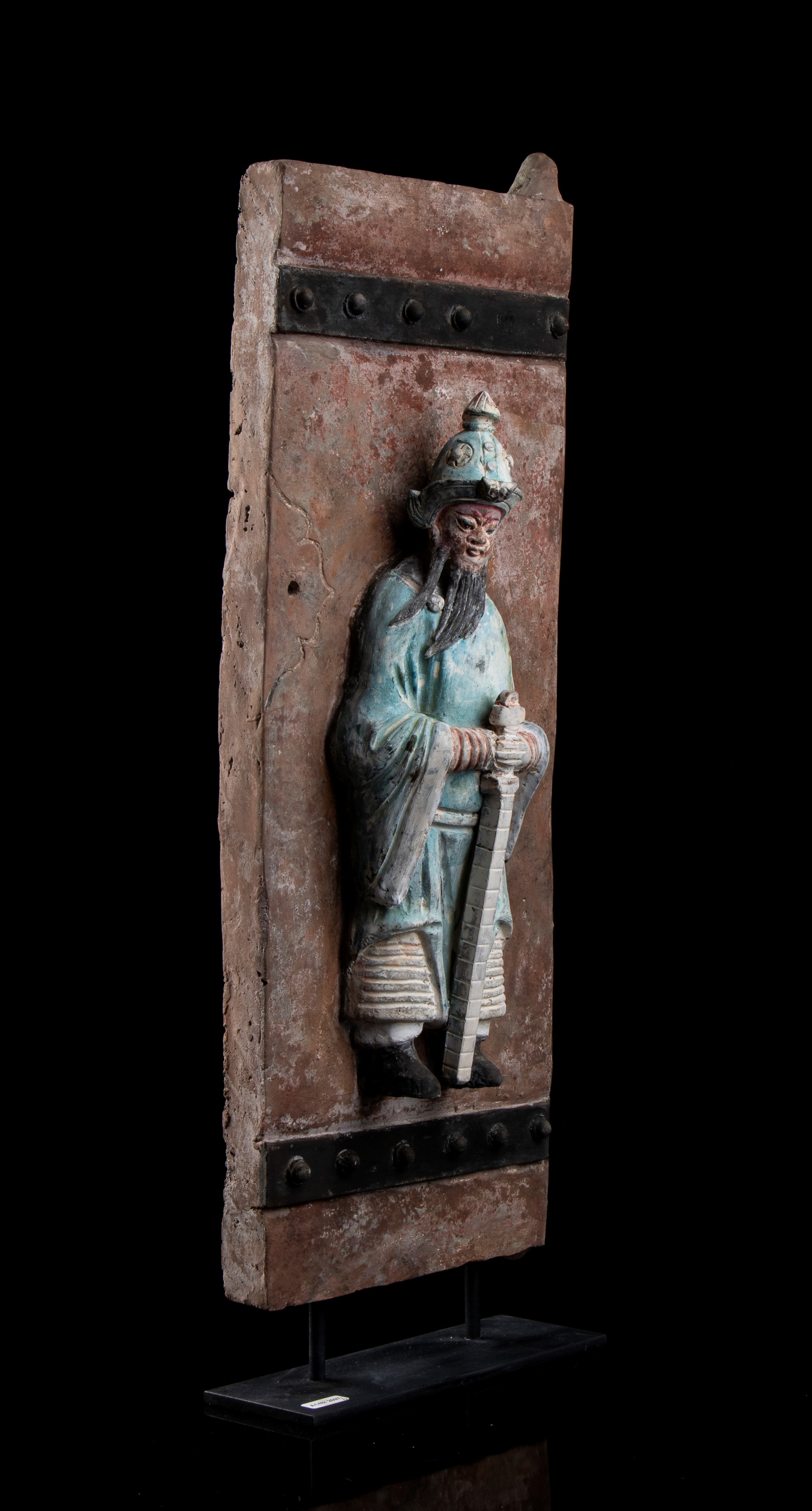 DUE ANTE DI PICCOLA PORTA IN CERAMICA INVETRIATA