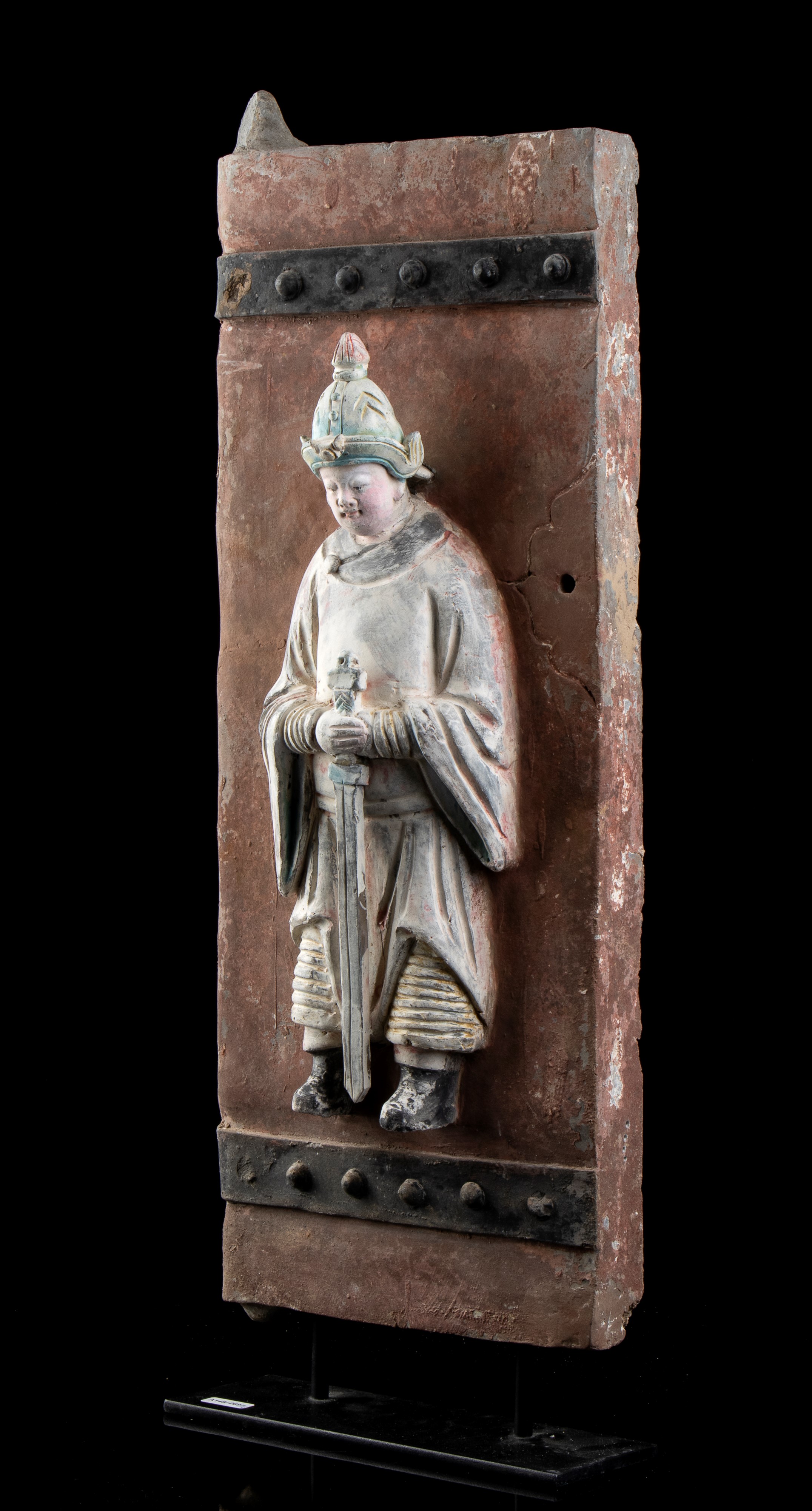 DUE ANTE DI PICCOLA PORTA IN CERAMICA INVETRIATA