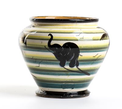 Piccolo Vaso con Decorazioni Esotiche - Rometti