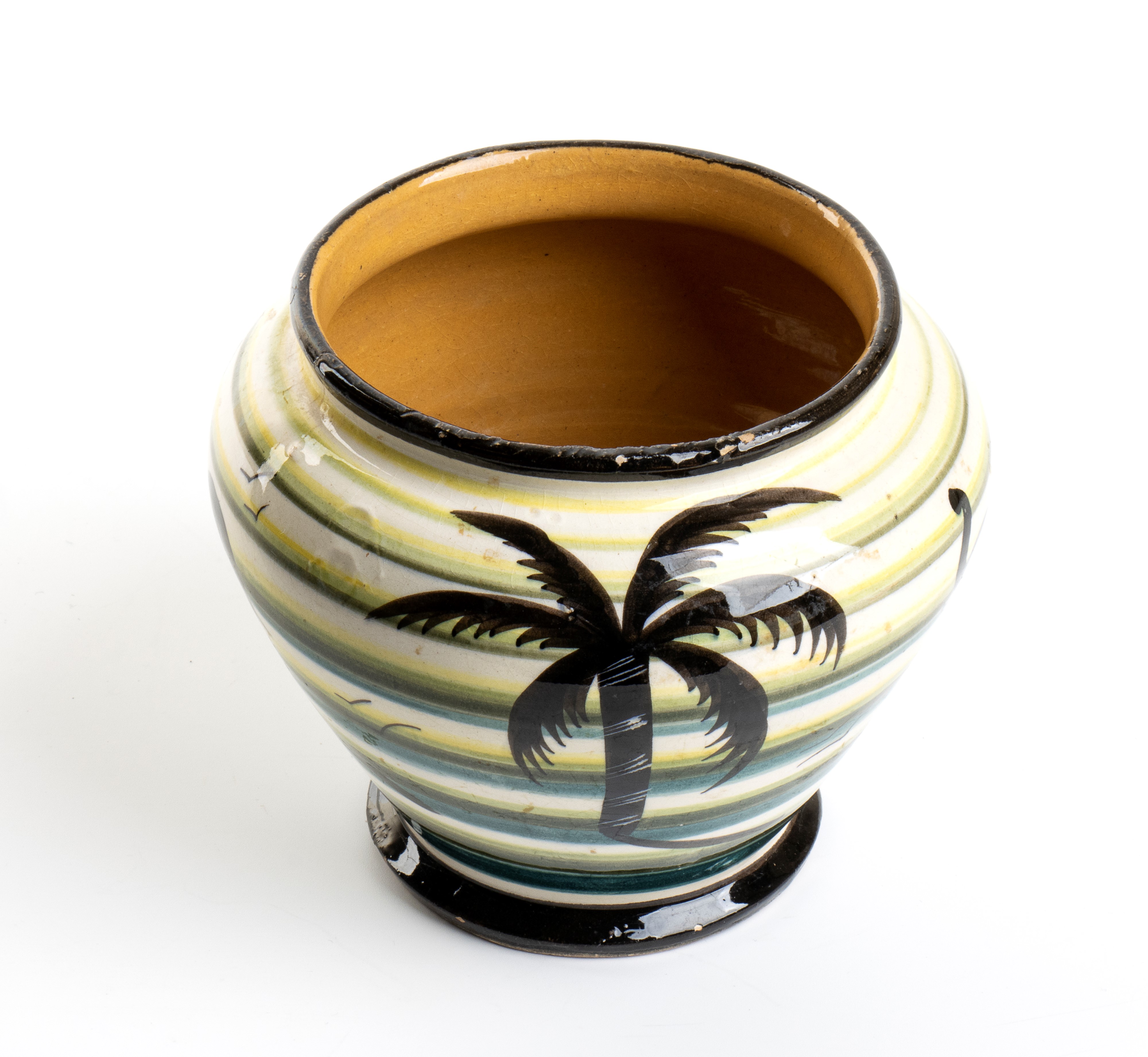 Dante Baldelli - Piccolo Vaso con Decorazioni Esotiche - Rometti