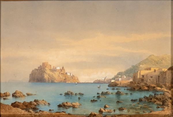 W. Y. VELDE - Ischia landscape view