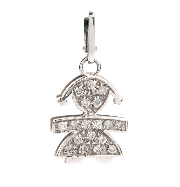 LEBEB&#200; - Diamond gold pendant