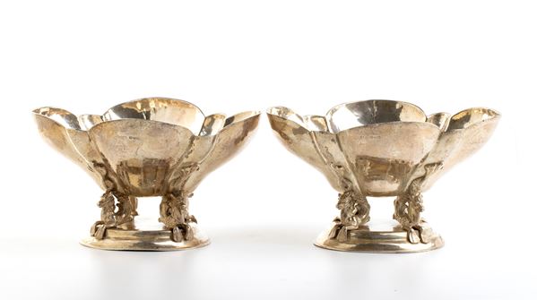 L. Neresheimer &amp; Co. - A pair of German silver bowls
