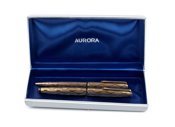 AURORA - Ballpoint and gold fountain pen