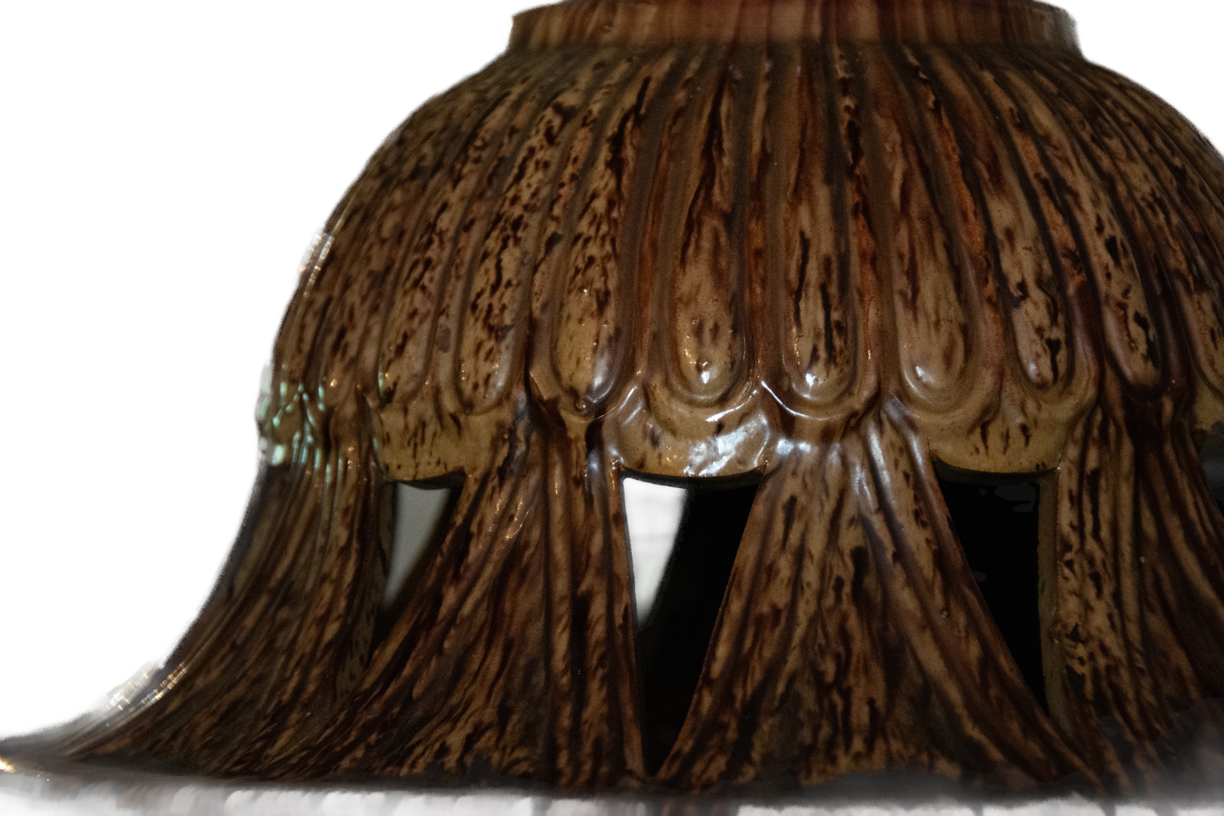 Coppia di Bracieri da Serra in Ceramica,