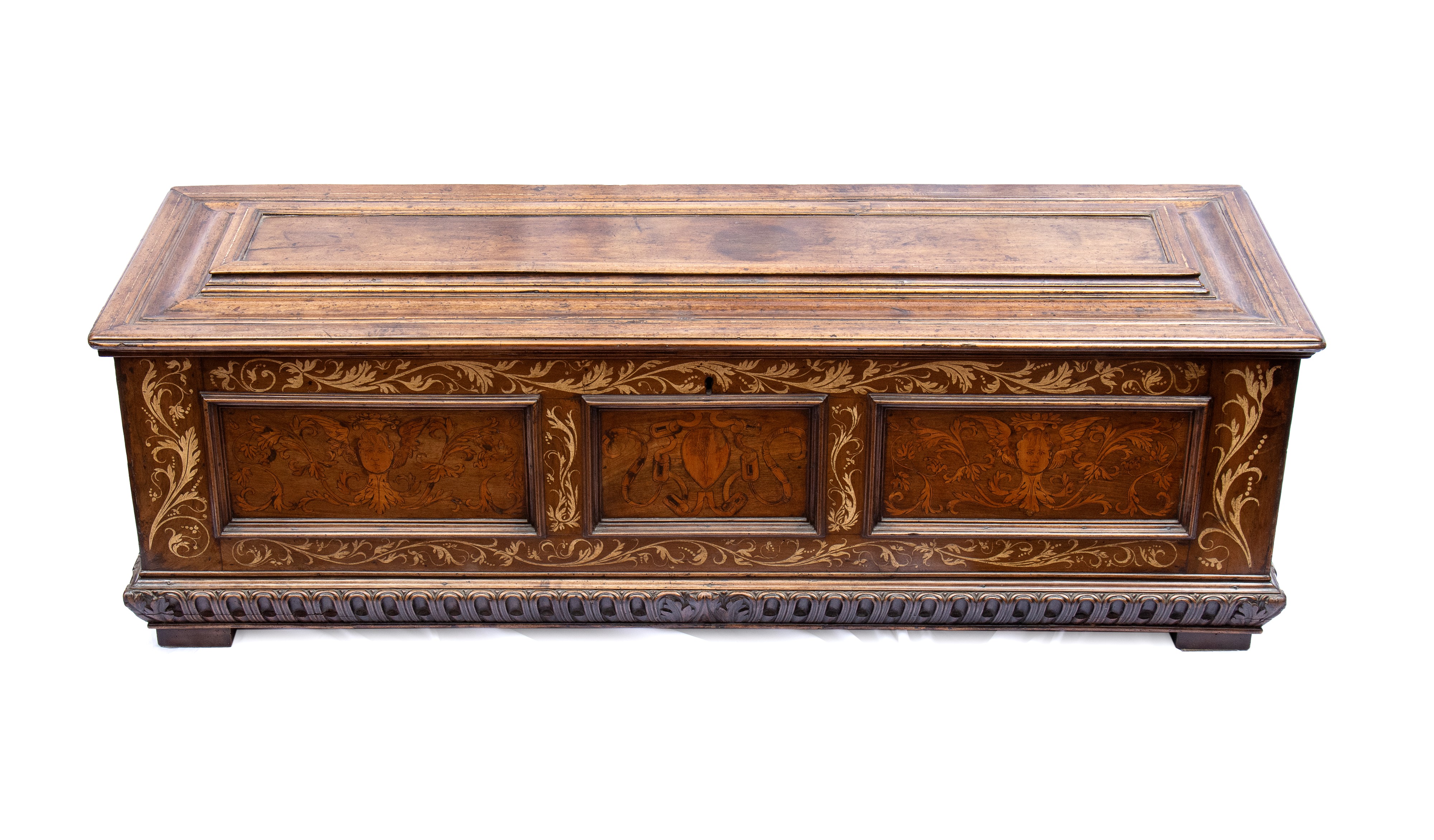 Cassone Nuziale in Legno di Noce