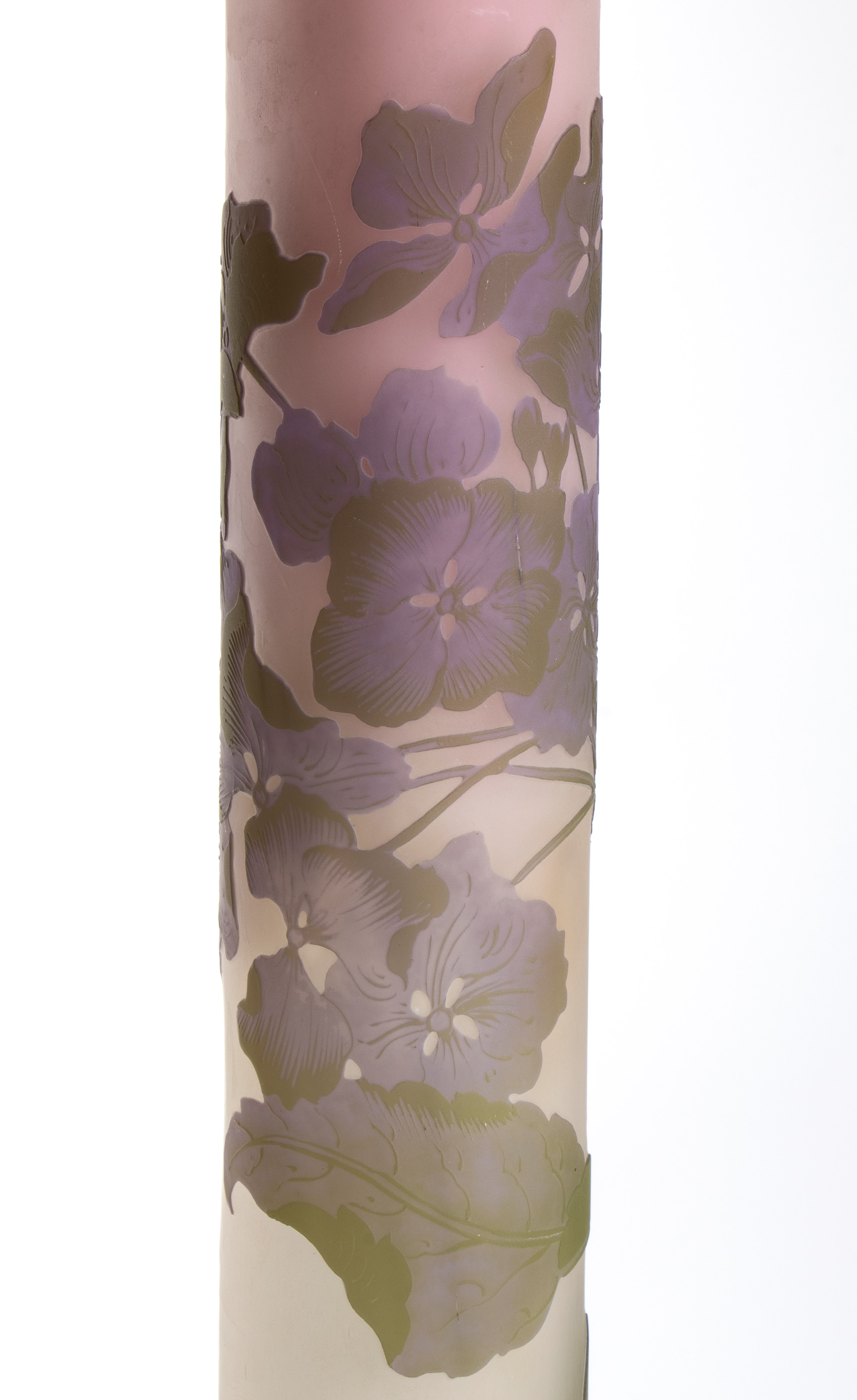 Émile Gallé - Vaso "hydrangea" in Vetro