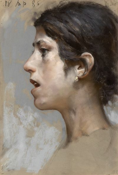 Ragazza di Profilo con L'orecchino