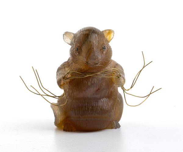 FABERG&#201;&#174; - A fine agate marmot