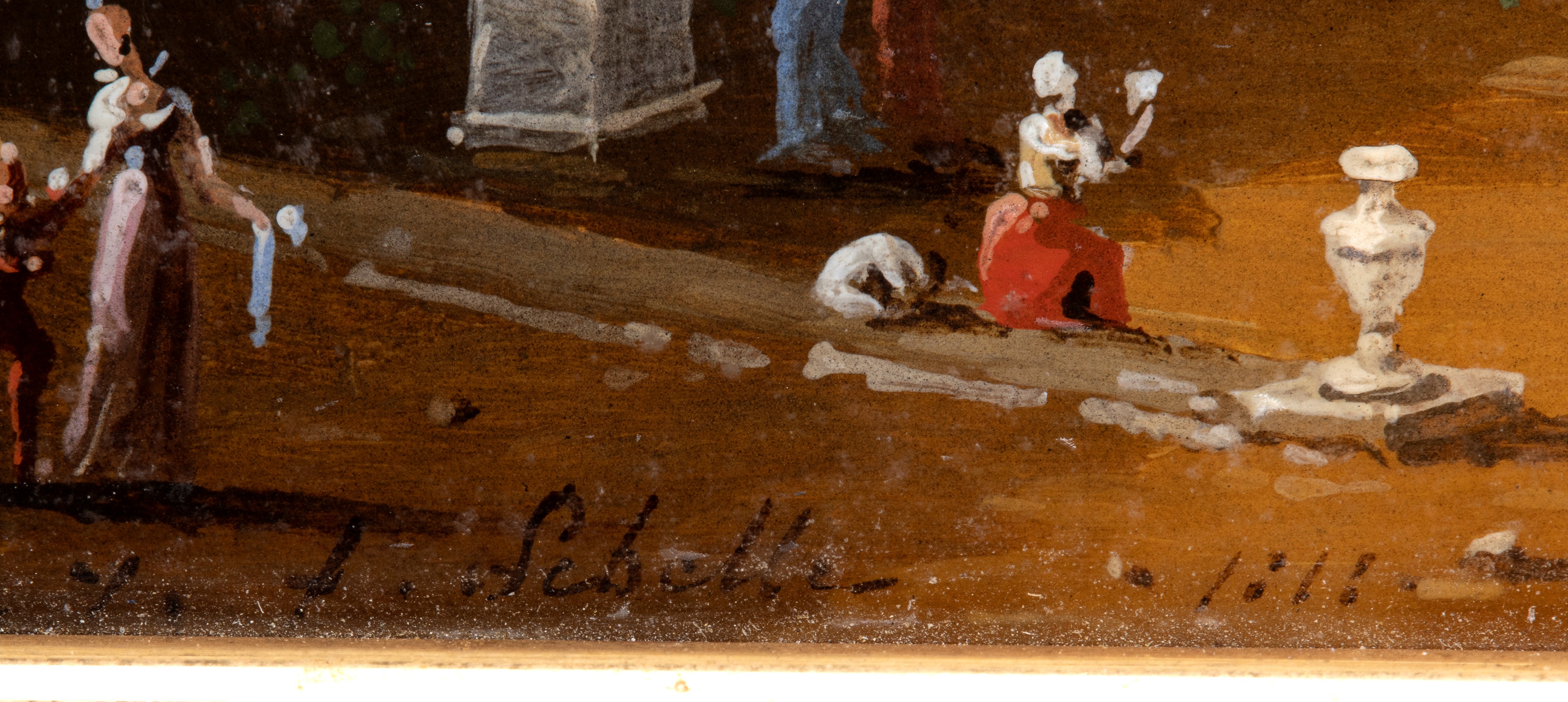 Jean-françois Lebelle (attivo in Francia, 1806 - 1836) - Tabacchiera Francese in Tartaruga con Mi...