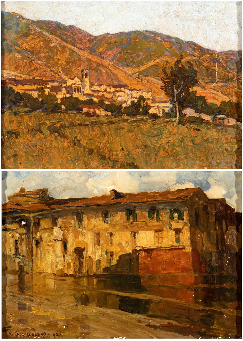Antonino Calcagnadoro - Lotto di Due Paesaggi