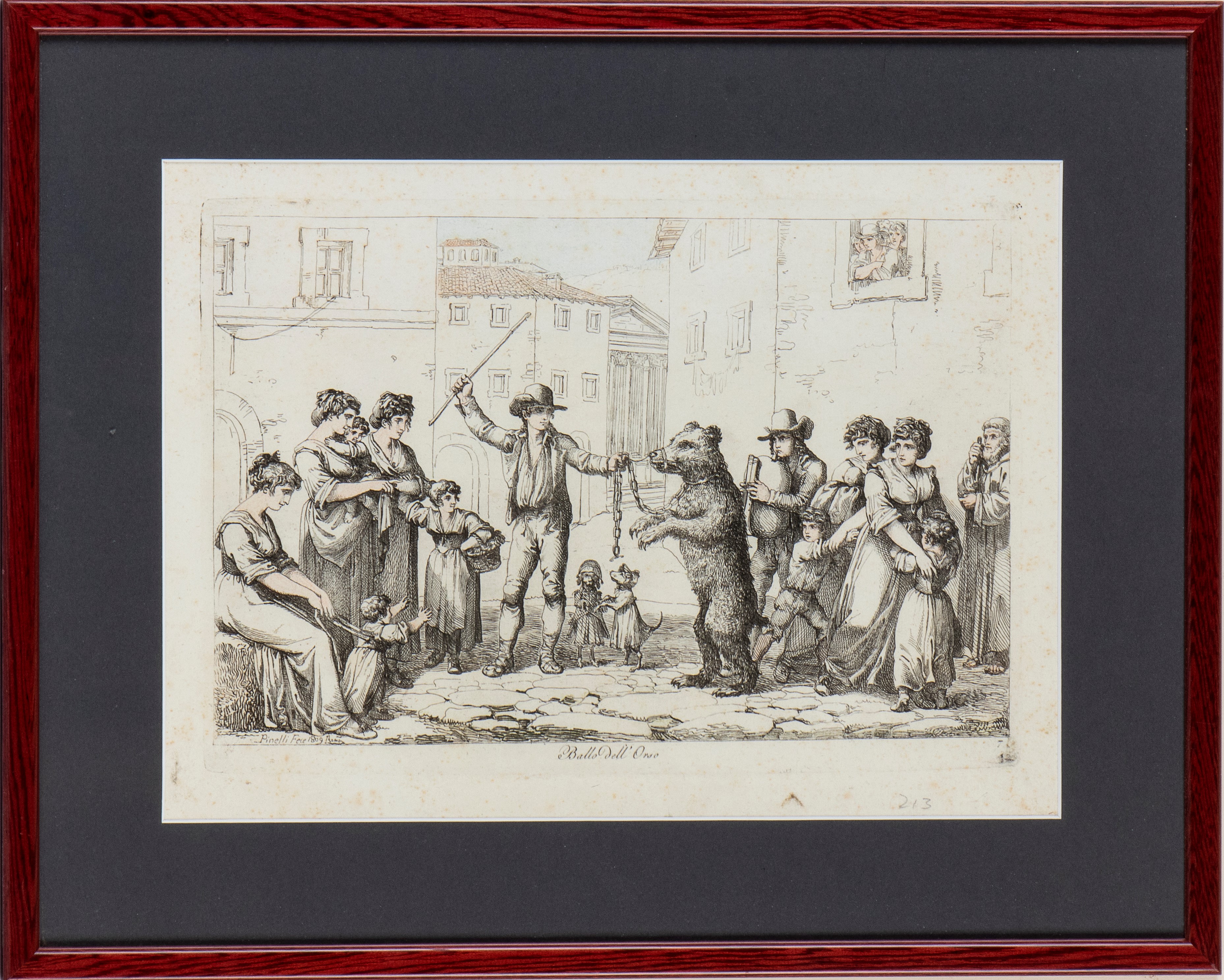 Bartolomeo Pinelli - Ballo Dell'orso | Li Piferari in Roma – Costumi del Regno di Napoli