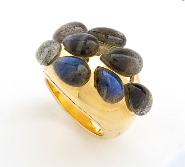 POMELLATO - Anello in oro e labradorite