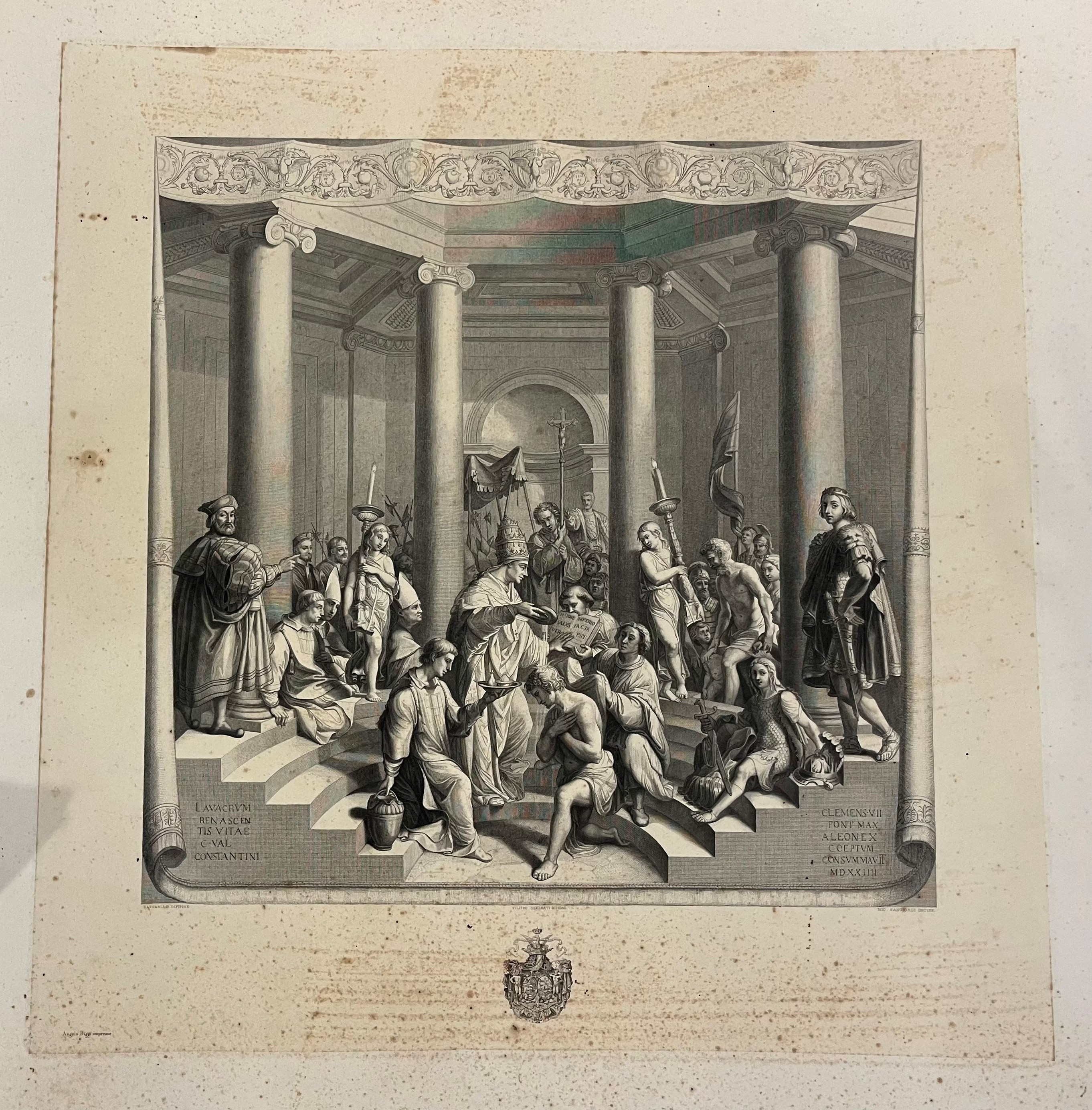 La Morte di Anania | la Donazione di Constantino al Papa S. Silvestro | il Battesimo di Costantin...