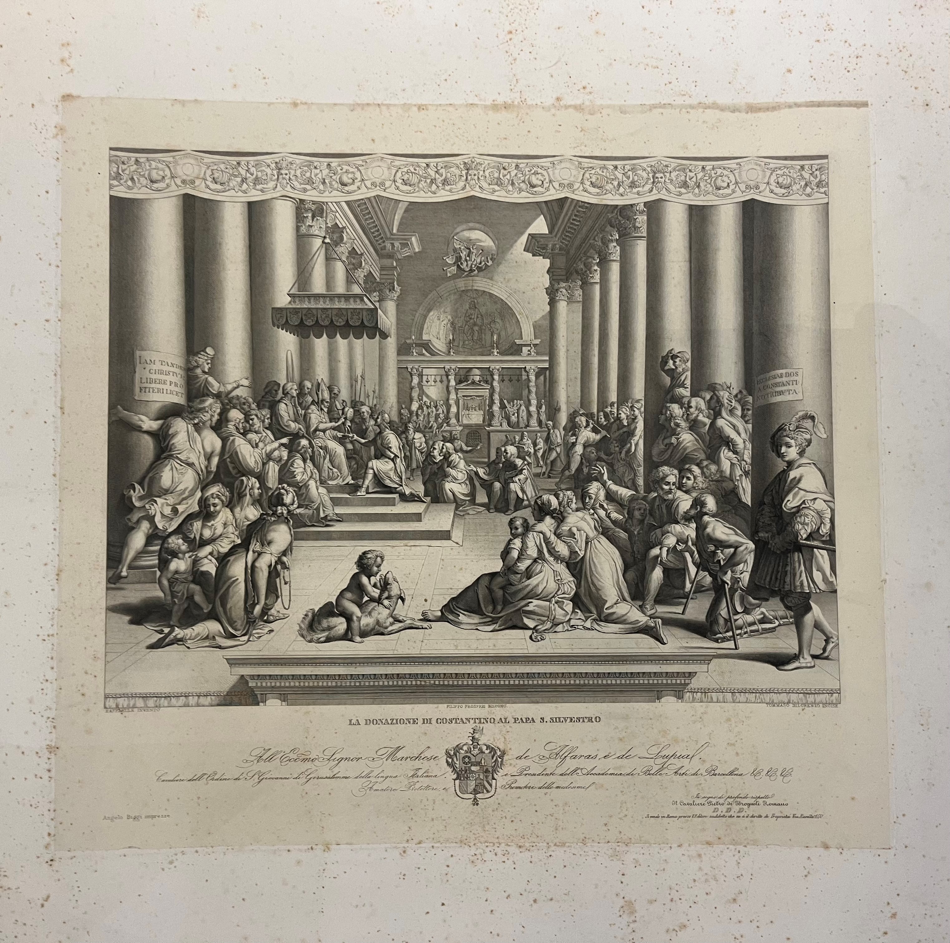 La Morte di Anania | la Donazione di Constantino al Papa S. Silvestro | il Battesimo di Costantin...