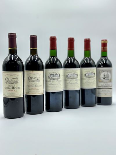 Selezione Bordeaux, Château Fleur De Rigaud, Château Lafite Marcellin, Lafon, 1997-1998-1999