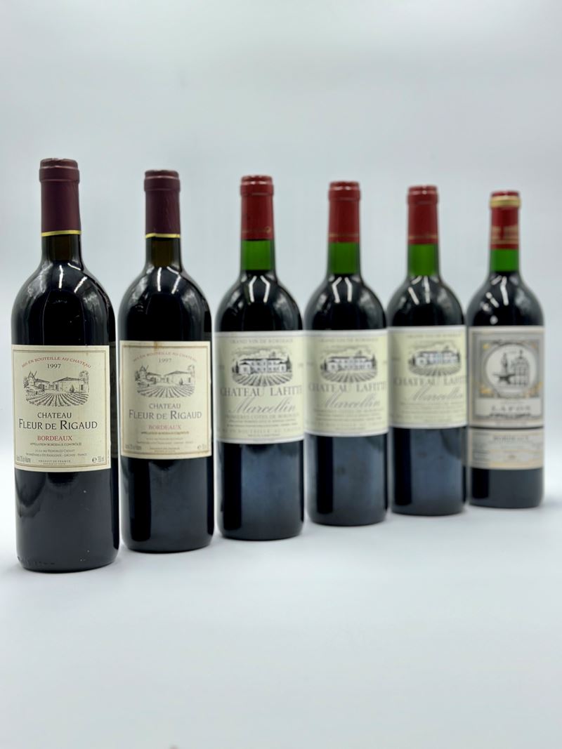 Selezione Bordeaux, Château Fleur De Rigaud, Château Lafite Marcellin, Lafon, 1997-1998-1999